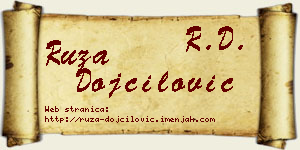 Ruža Dojčilović vizit kartica
